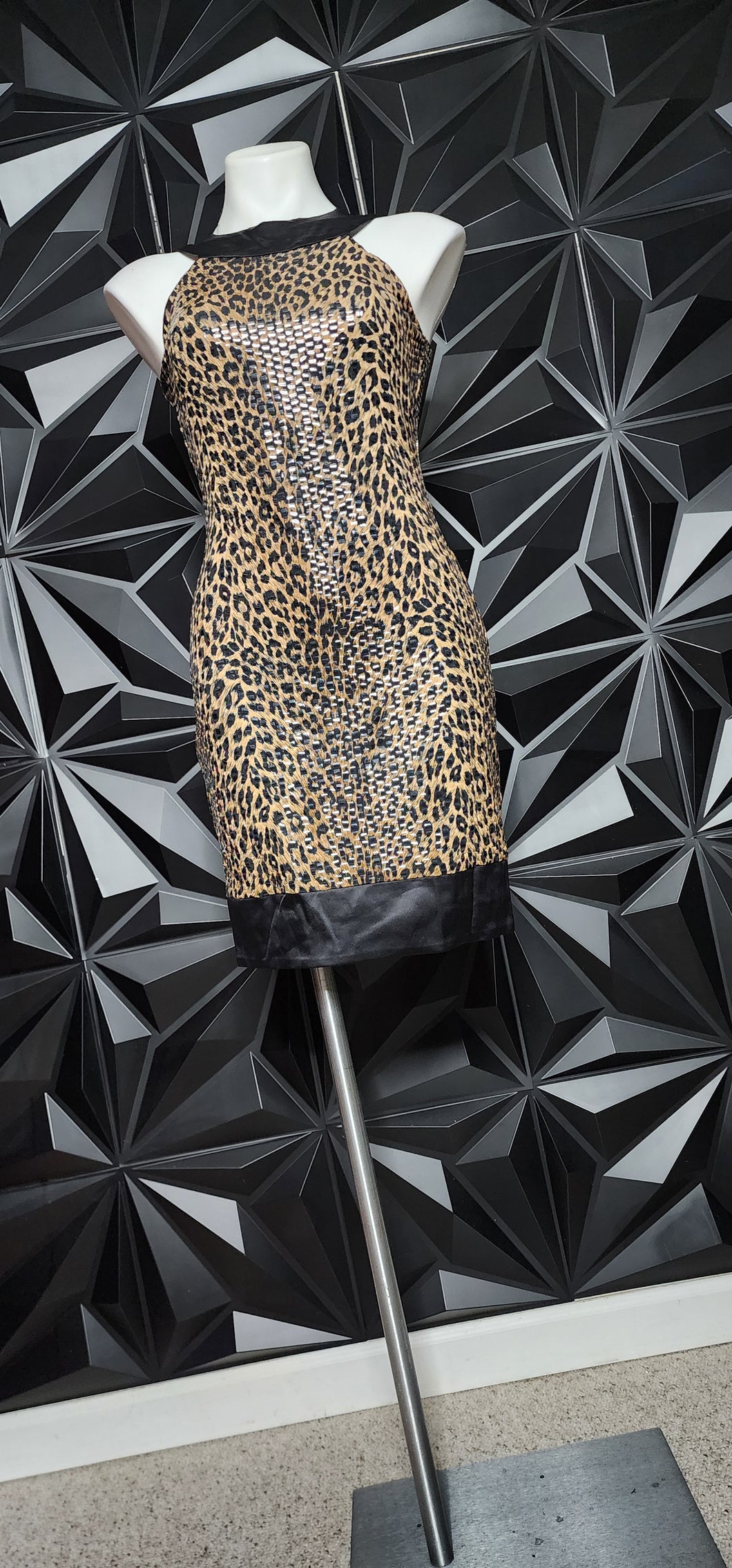 CACHE CHEETAH PRINT DRESS       SZ 4