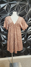 Load image into Gallery viewer, WISHLIST SEQUIN BABY DOLL DRESS      SZ SM/MED
