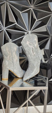 Load image into Gallery viewer, MIA SILVER COWBOY BOOTS      SZ 8.5
