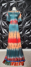 Load image into Gallery viewer, Multicolor fringe Maxi dress    sz 3xl (18)
