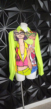 Load image into Gallery viewer, DENIM LOVE GLASS FACE BLOUSE      SZ SMALL
