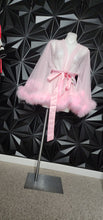 Load image into Gallery viewer, NWT PINK SHEER FUR GOWN W/BELT     ONE SIZE
