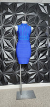 Load image into Gallery viewer, EMPRADA BLUE BANDAGE DRESS      SZ SMALL
