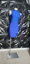 Load image into Gallery viewer, EMPRADA BLUE BANDAGE DRESS      SZ SMALL
