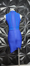 Load image into Gallery viewer, EMPRADA BLUE BANDAGE DRESS      SZ SMALL
