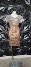 Load image into Gallery viewer, NWT MANER 2 TONED SEQUIN DRESS      SZ LARGE
