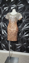 Load image into Gallery viewer, NWT MANER 2 TONED SEQUIN DRESS      SZ LARGE
