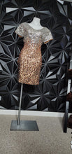 Load image into Gallery viewer, NWT MANER 2 TONED SEQUIN DRESS      SZ LARGE
