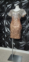 Load image into Gallery viewer, NWT MANER 2 TONED SEQUIN DRESS      SZ LARGE
