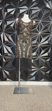 Load image into Gallery viewer, GATSBY SEQUIN/BEADED FRINGE DRESS       SZ LRG, BEST FITTING SZ MED
