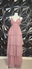 Load image into Gallery viewer, LONG MAUVE TULLE LAYERED DRESS     SZ UNTAGGED, BEST FITTING SZ SMALL
