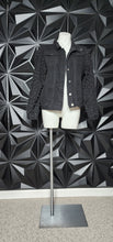 Load image into Gallery viewer, BETWEEN US DISTRESS STUDDED JACKET     SZ LRG
