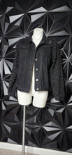 Load image into Gallery viewer, BETWEEN US DISTRESS STUDDED JACKET     SZ LRG
