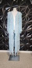 Load image into Gallery viewer, AKIRA BLUE SHEER DUSTER        SZ SM-LRG

