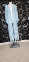 Load image into Gallery viewer, AKIRA BLUE SHEER DUSTER        SZ SM-LRG
