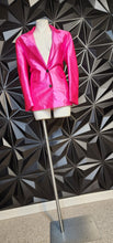 Load image into Gallery viewer, UPTOWN PINK BLAZER       SZ MEDIUM
