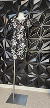 Load image into Gallery viewer, BLACK/WHITE SEQUIN DRESS      SZ MED (BEST FITTING SZ SMALL)
