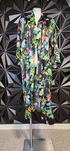 Load image into Gallery viewer, FLORAL MULTICOLORED DUSTER          SZ LRG
