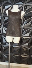 Load image into Gallery viewer, DANA BUCHMAN BEADED TOP       SZ SM-MED
