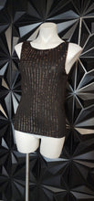 Load image into Gallery viewer, DANA BUCHMAN BEADED TOP       SZ SM-MED
