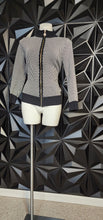 Load image into Gallery viewer, ANNE KLEIN STRIPE CARDIGAN     SZ SMALL
