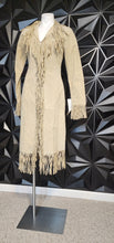 Load image into Gallery viewer, NWT SUEDE FRINGE LONG JACKET      SZ SMALL
