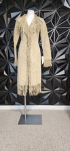 Load image into Gallery viewer, NWT SUEDE FRINGE LONG JACKET      SZ SMALL
