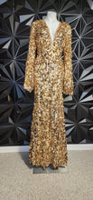 Load image into Gallery viewer, NOVA LUX SQUARE SEQUIN GOWN        SZ LRG
