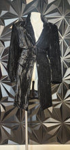 Load image into Gallery viewer, WORKING CLASSIC LONG VELOUR BLAZER      SZ 18 (BEST FITTING SZ 16)
