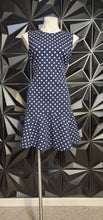 Load image into Gallery viewer, SHELBY PALMER NAVY POLKA DOT DRESS      SZ 8
