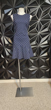 Load image into Gallery viewer, SHELBY PALMER NAVY POLKA DOT DRESS      SZ 8
