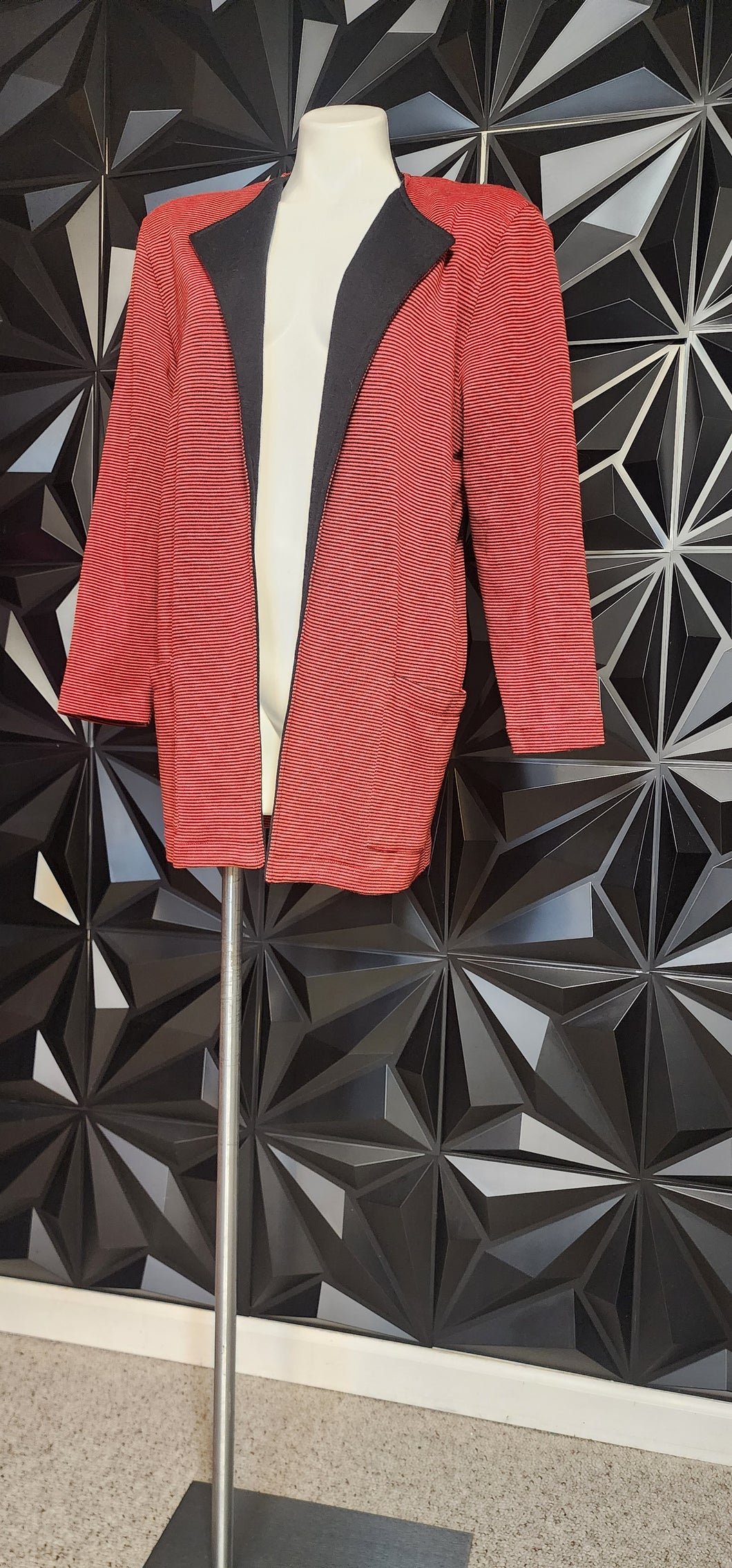 RICHARD DAYHOFF STRIPE BLAZER      SZ SM-LRG