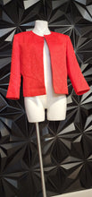 Load image into Gallery viewer, EMILY RED OPEN FRONT BLAZER       SZ 14
