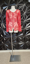 Load image into Gallery viewer, NWT YOULIM SHEER EMBROIDERED TOP     SZ MED-XLARGE
