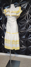 Load image into Gallery viewer, LISA HERNANDEZ OFF SHOULDER RUFFLED DRESS       SZ LRG-XLRG
