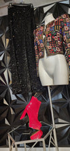 Load image into Gallery viewer, FAIRESTY SEQUIN WIDE LEG PANTS     SZ SMALL
