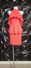 Load image into Gallery viewer, FIND ME PEACH OFF SHOULDER DRESS      SZ 1XL (BEST fit 12-14)
