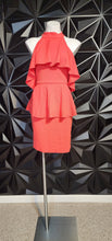 Load image into Gallery viewer, FIND ME PEACH OFF SHOULDER DRESS      SZ 1XL (BEST fit 12-14)
