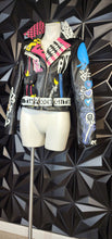 Load image into Gallery viewer, AZAELA WANG MOTO JACKET          SZ LRG (8-10)
