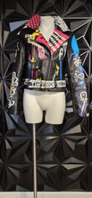 Load image into Gallery viewer, AZAELA WANG MOTO JACKET          SZ LRG (8-10)
