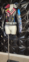 Load image into Gallery viewer, AZAELA WANG MOTO JACKET          SZ LRG (8-10)
