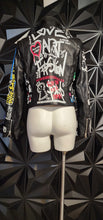 Load image into Gallery viewer, AZAELA WANG MOTO JACKET          SZ LRG (8-10)
