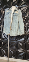 Load image into Gallery viewer, FASHION NOVA DENIM DISTRESSED JACKET     SZ 3X (FITTING LRG-2X)
