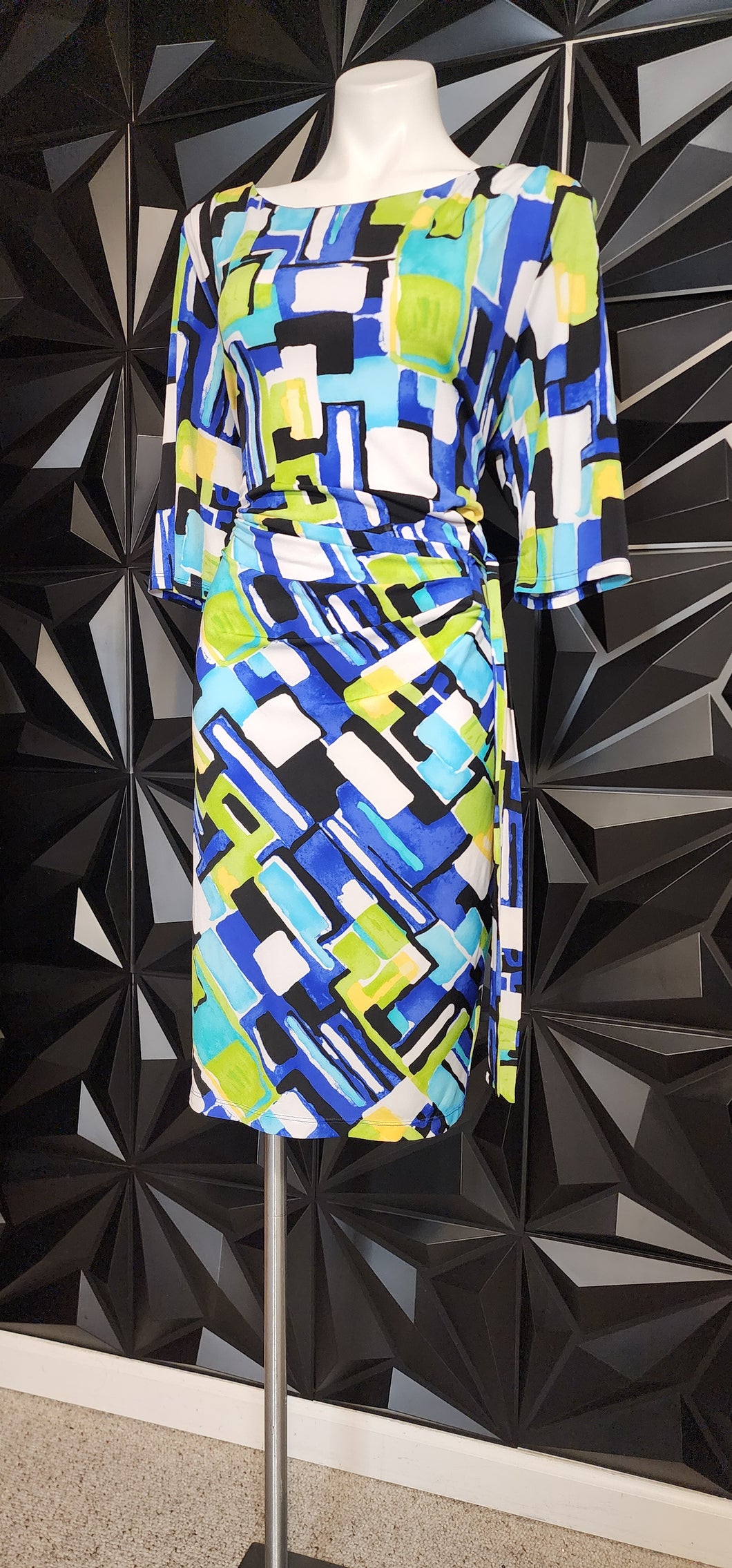 KIARA COLORFUL DRESS     SZ LRG (14/16)