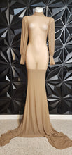 Load image into Gallery viewer, SHEIN NUDE MESH MERMAID DRESS      SZ SM-MED
