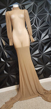 Load image into Gallery viewer, SHEIN NUDE MESH MERMAID DRESS      SZ SM-MED
