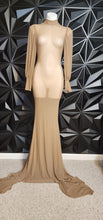 Load image into Gallery viewer, SHEIN NUDE MESH MERMAID DRESS      SZ SM-MED
