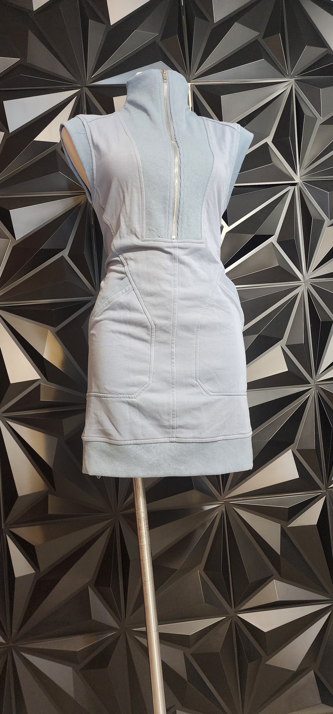 ZIP FRONT VEST DRESS        SZ XS-SMALL
