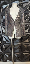 Load image into Gallery viewer, COMPOSITION SILVER BLAZER         SZ 1XL
