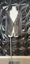 Load image into Gallery viewer, COMPOSITION SILVER BLAZER         SZ 1XL
